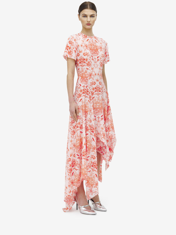 ALEXANDER MCQUEEN - Sailor Tattoo Asymmetric Dress - Item 839734QCAMI5138